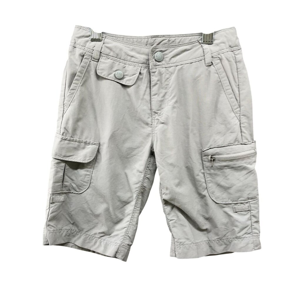 REI Hiking Cargo Shorts Girls XXS 4-5‎ Gray Nylon Outdoors Lightweight Trail